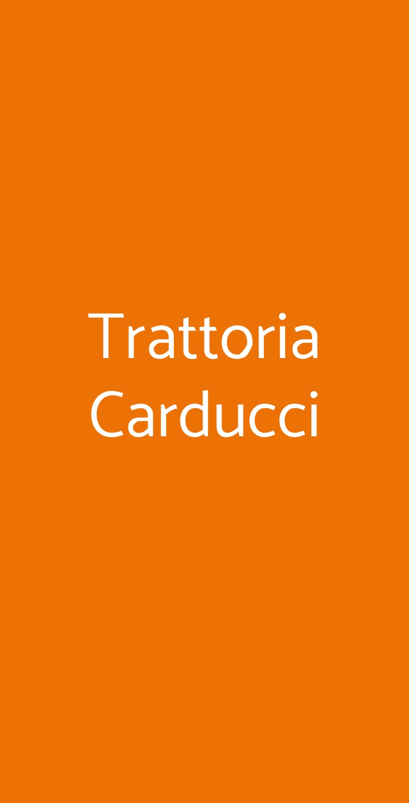 Trattoria Carducci Valsamoggia menù 1 pagina