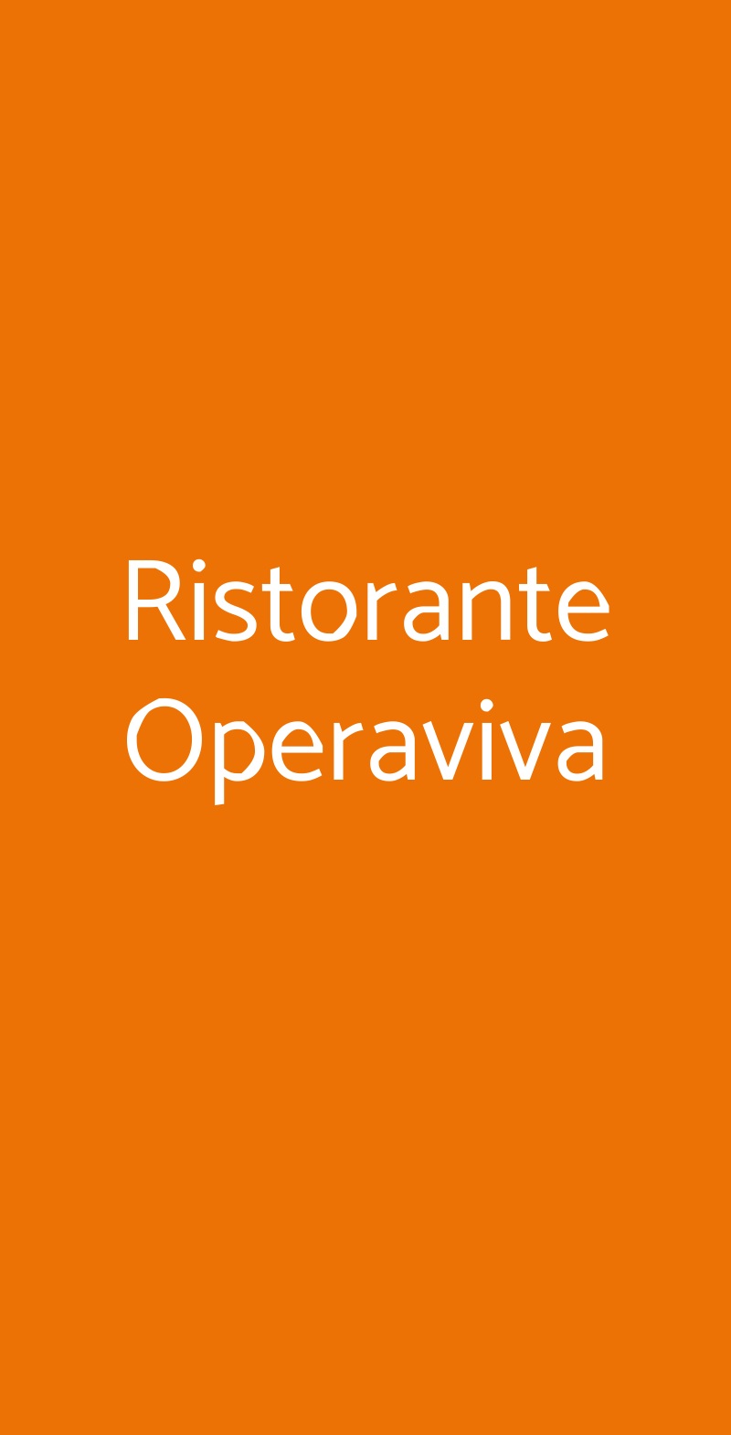 Ristorante Operaviva Parma menù 1 pagina