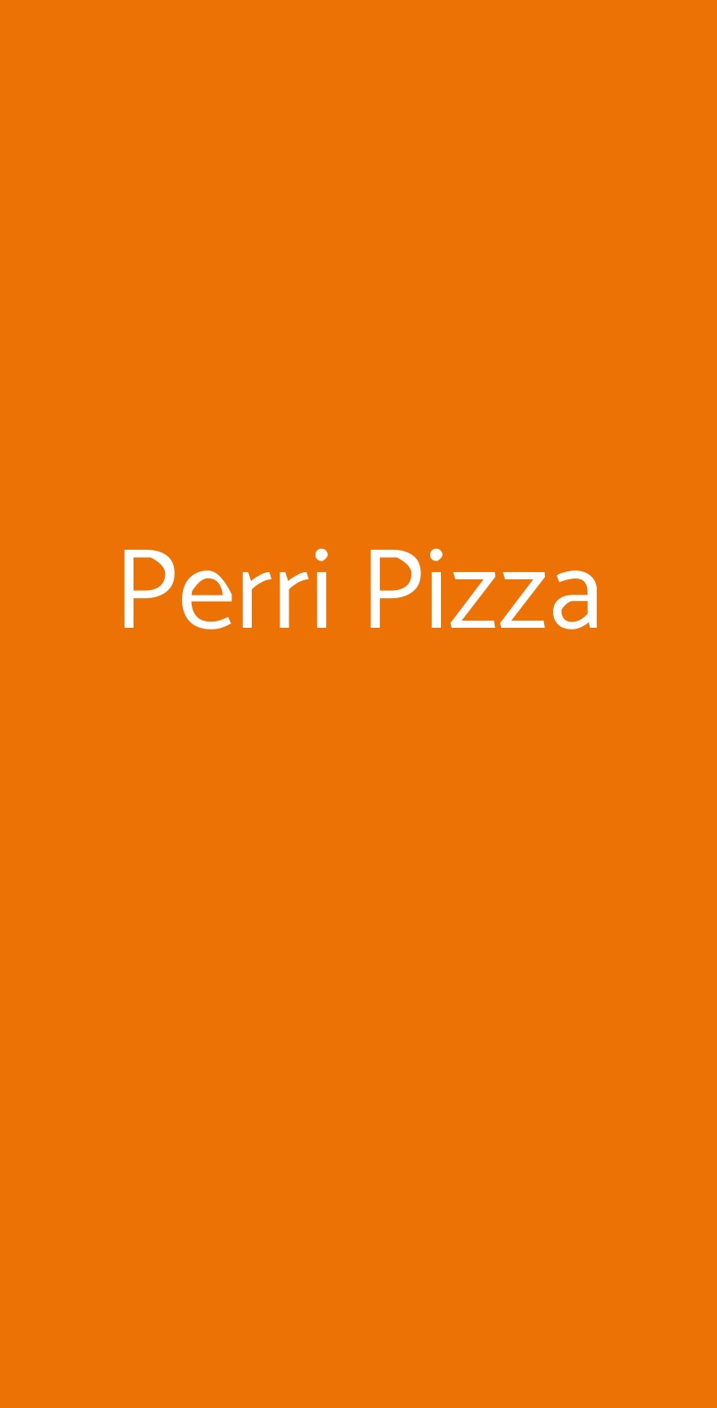 Perri Pizza Parma menù 1 pagina