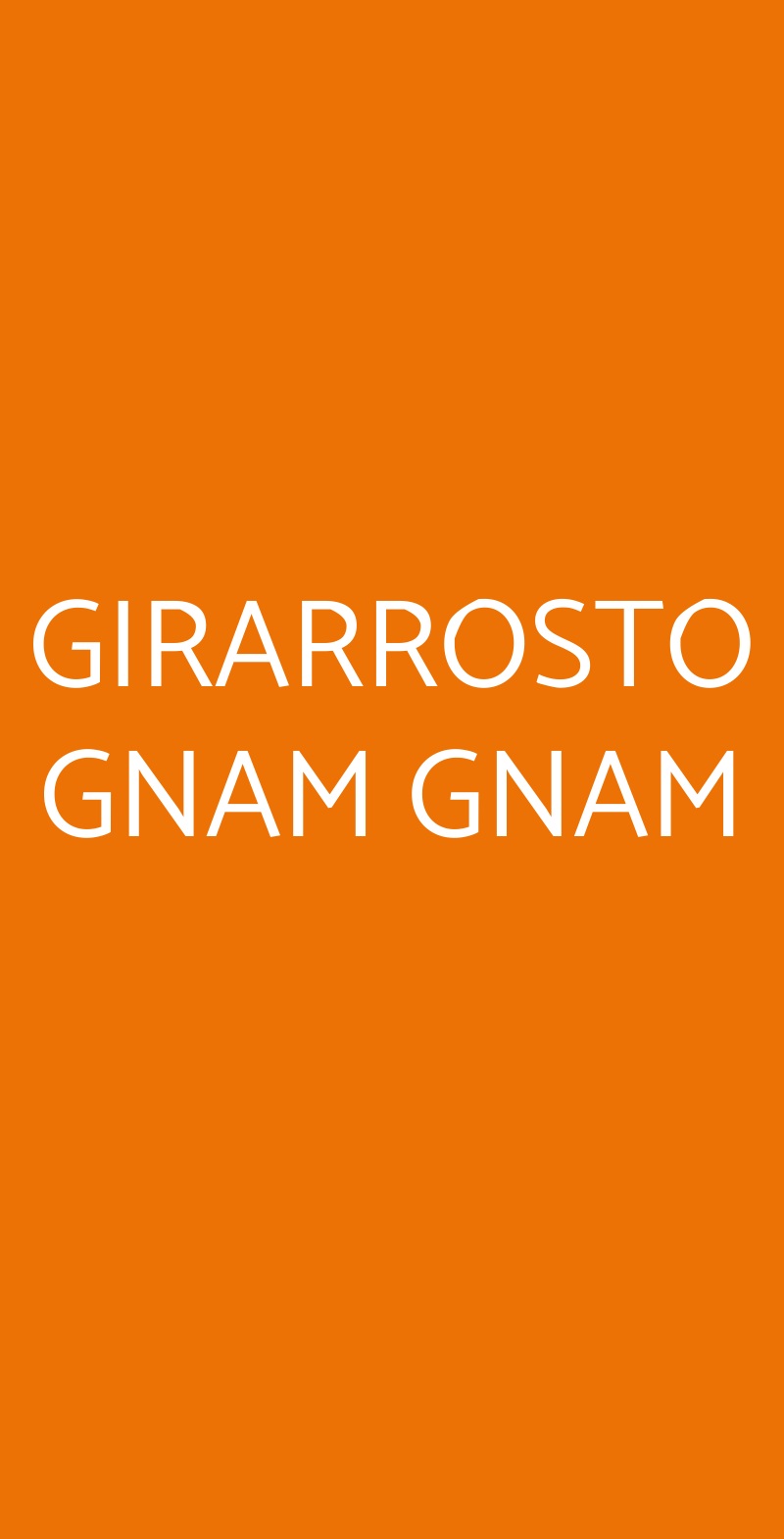 GIRARROSTO GNAM GNAM Torino menù 1 pagina