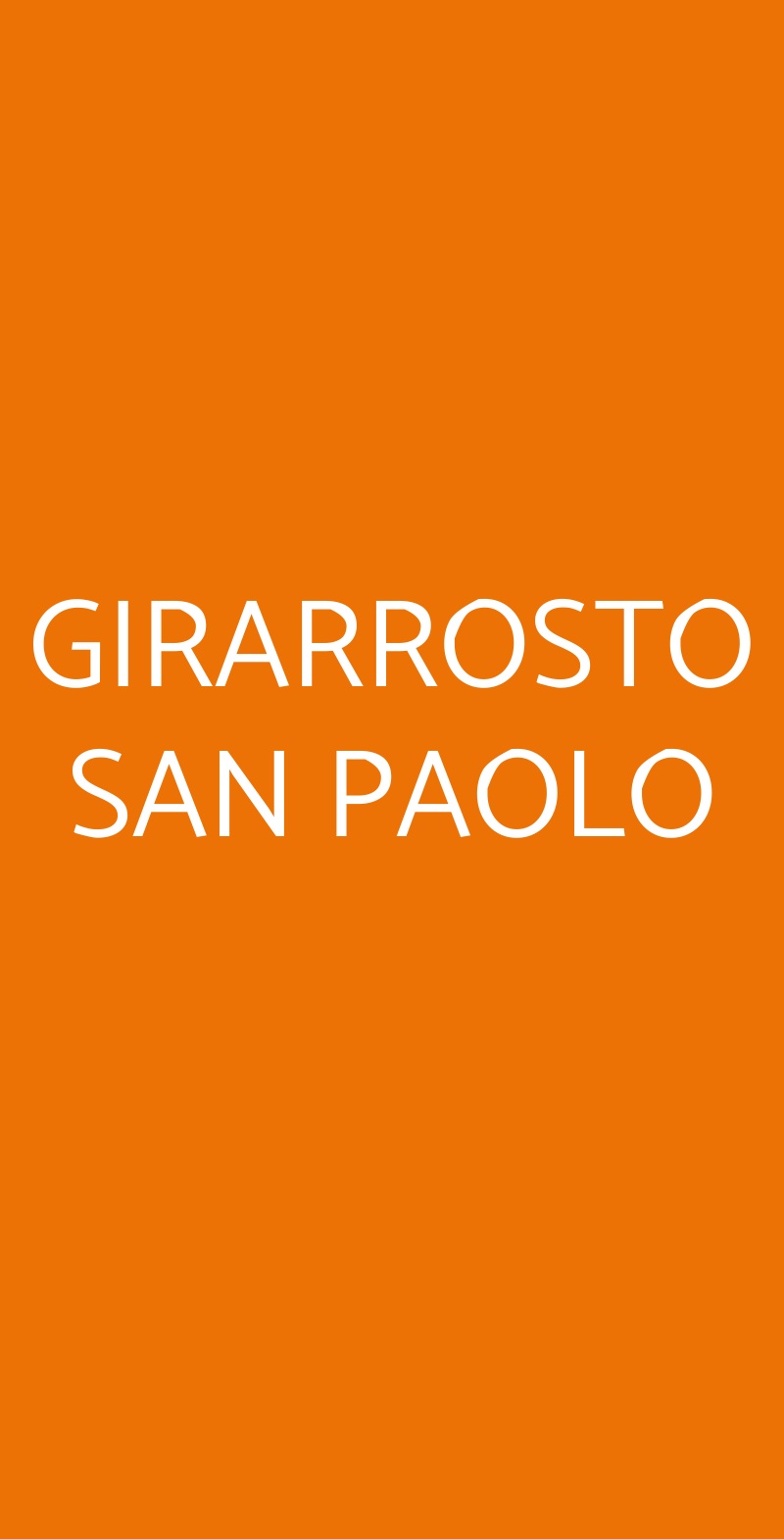 GIRARROSTO SAN PAOLO Torino menù 1 pagina
