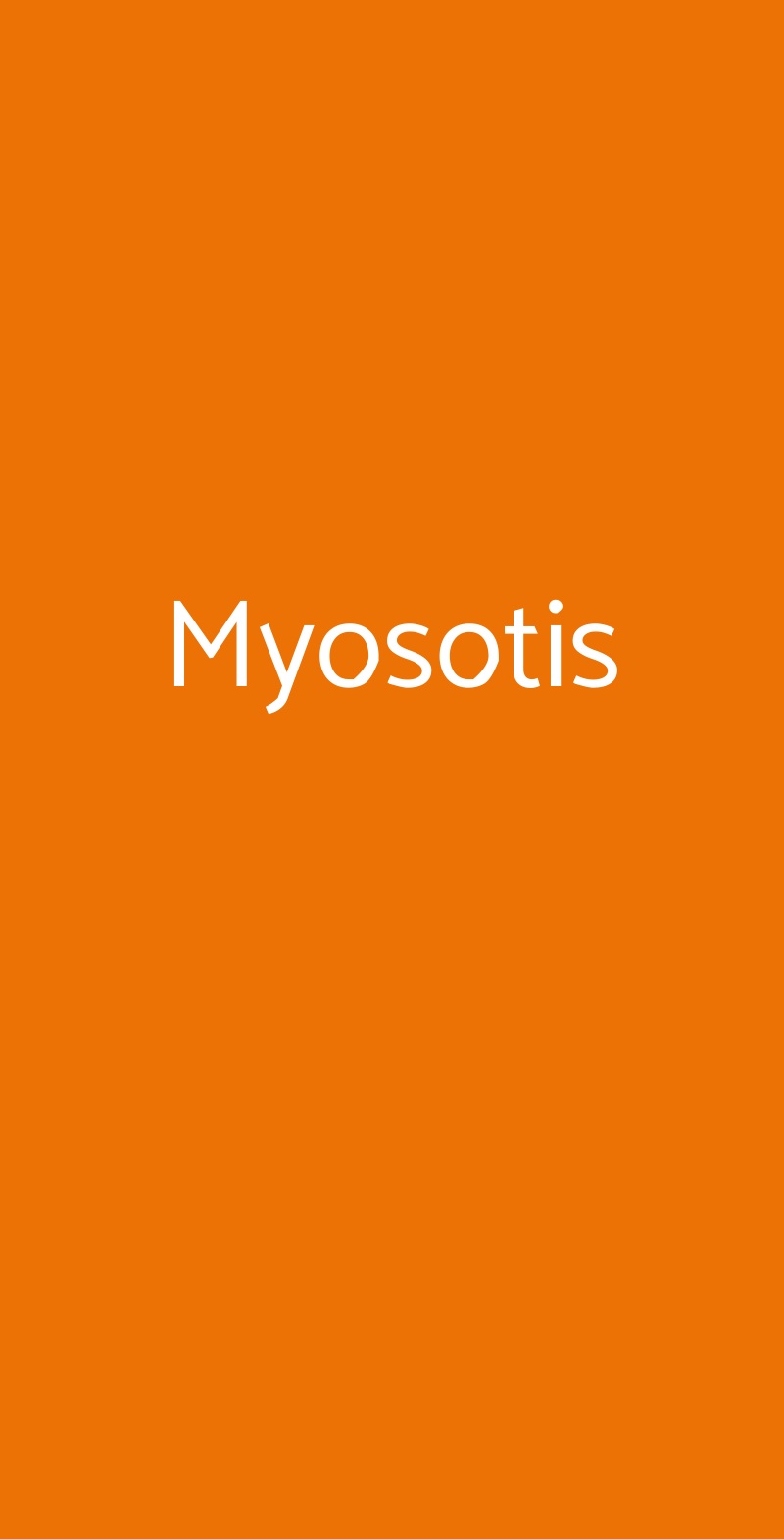 Myosotis Modena menù 1 pagina