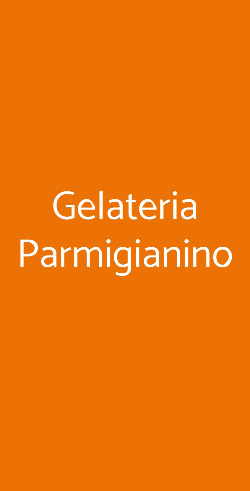 Gelateria Parmigianino Parma menù 1 pagina