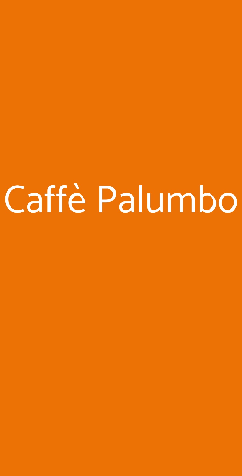 Caffè Palumbo Ravenna menù 1 pagina