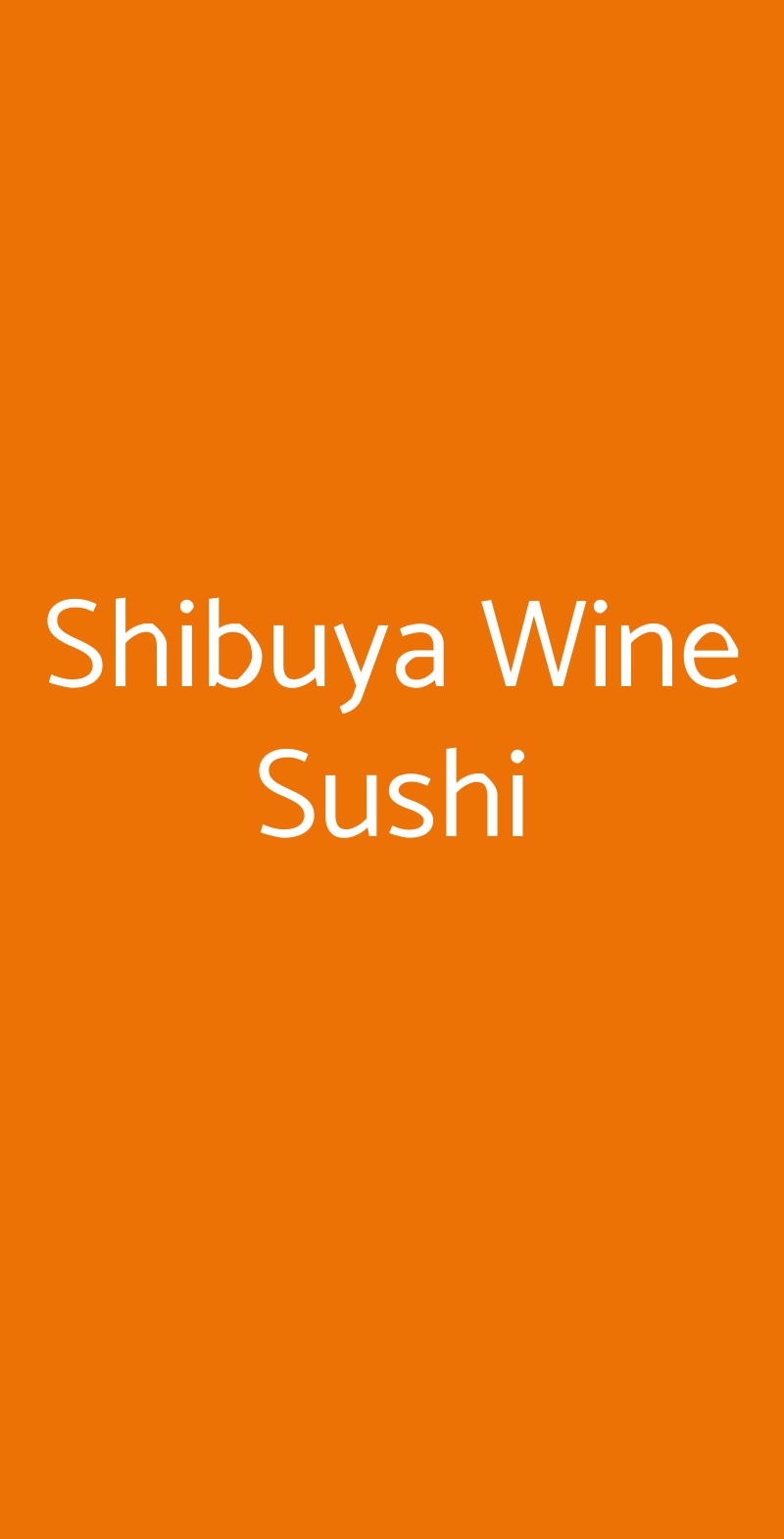 Shibuya Wine Sushi Reggio Emilia menù 1 pagina