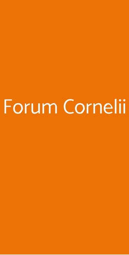 Forum Cornelii, Imola