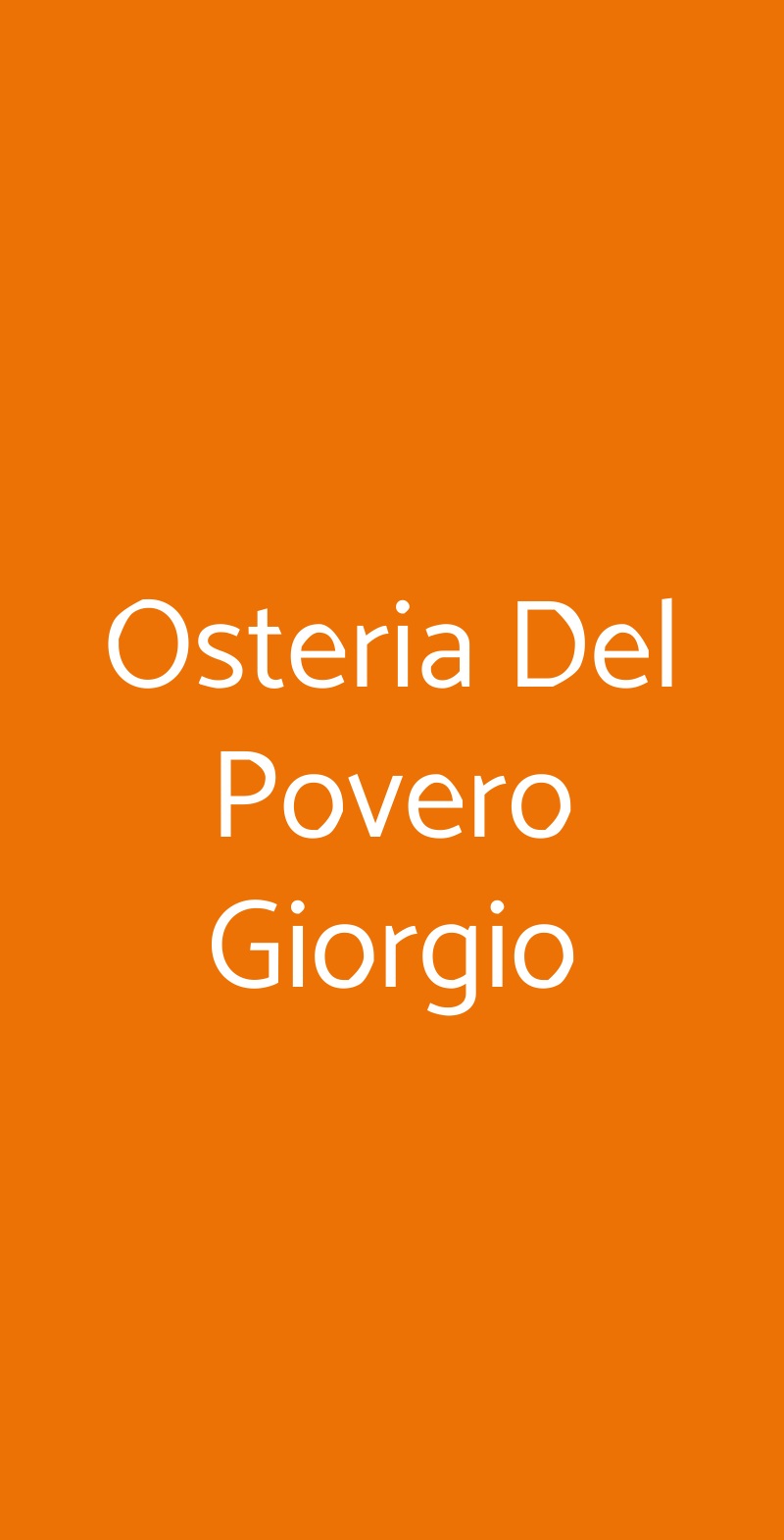 Osteria Del Povero Giorgio, Bagnara di Romagna