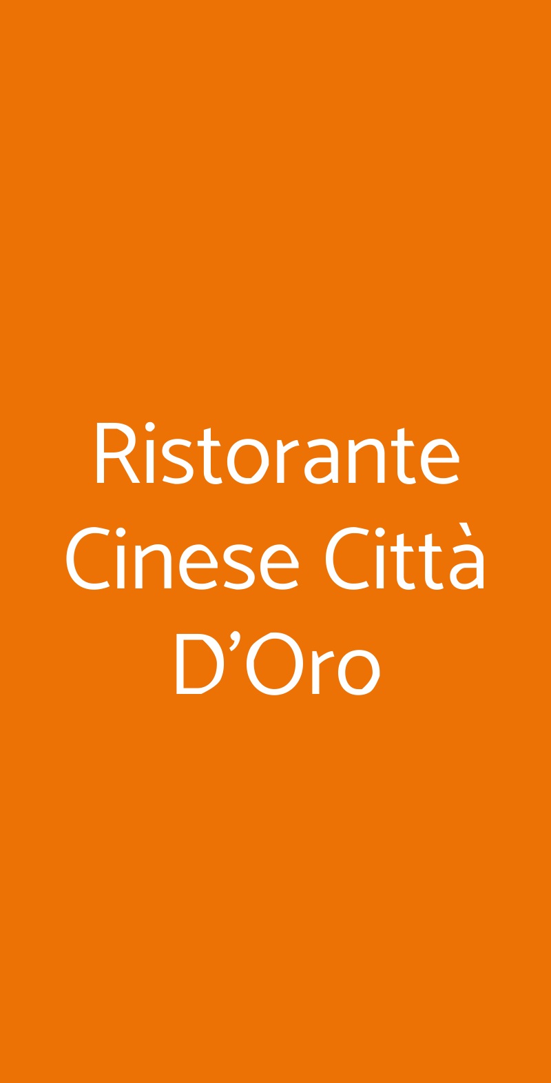 Ristorante Cinese Città D'Oro Bologna menù 1 pagina
