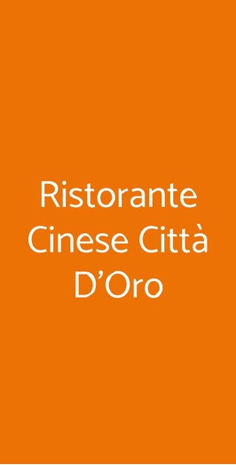 Ristorante Cinese Città D'oro, Bologna