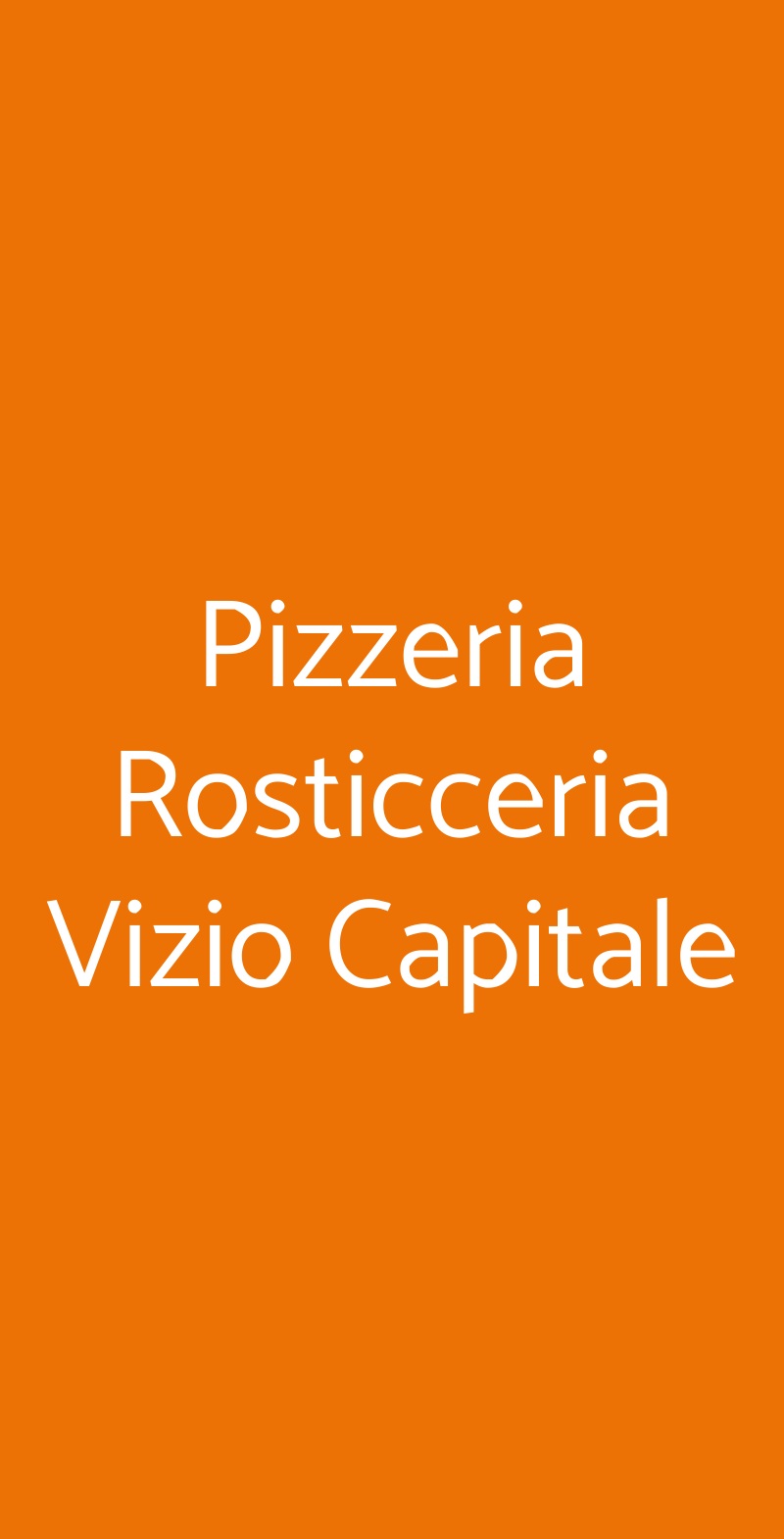 Pizzeria Rosticceria Vizio Capitale Guastalla menù 1 pagina