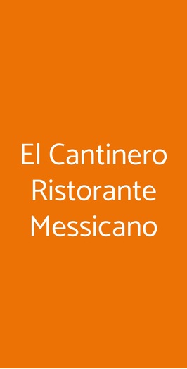 El Cantinero Ristorante Messicano, Bologna