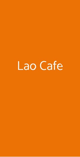 Lao Cafe, Castel San Pietro Terme
