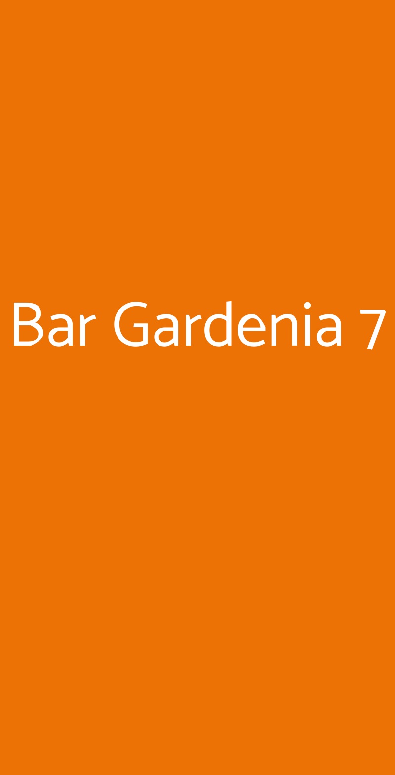 Bar Gardenia 7 Bologna menù 1 pagina
