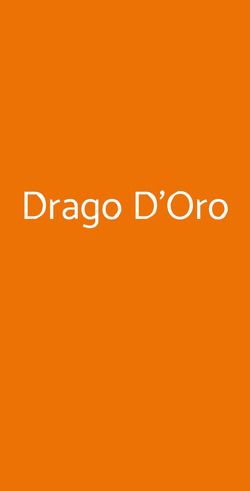 Drago D'Oro Bologna menù 1 pagina