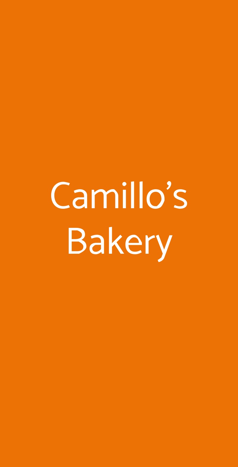 Camillo's Bakery Vercelli menù 1 pagina