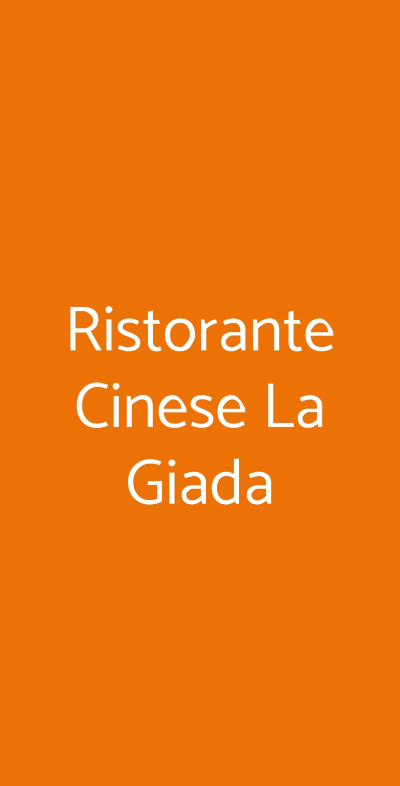 Ristorante Cinese La Giada Trieste menù 1 pagina