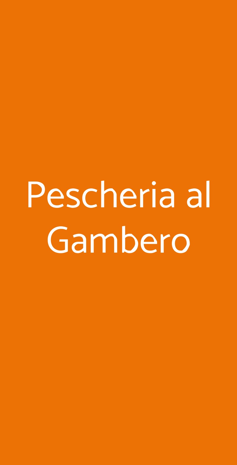 Pescheria al Gambero Trieste menù 1 pagina