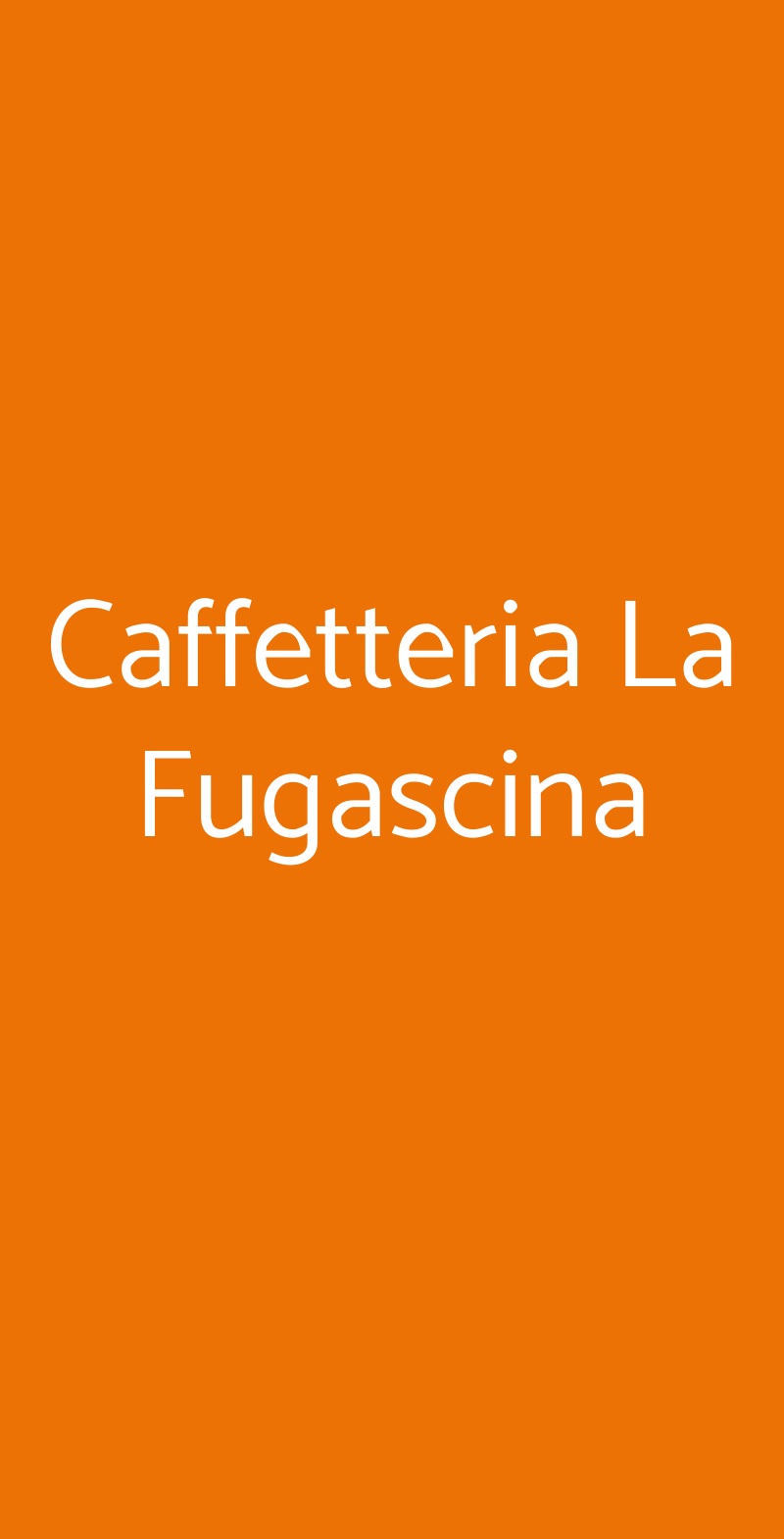 Caffetteria La Fugascina Mergozzo menù 1 pagina