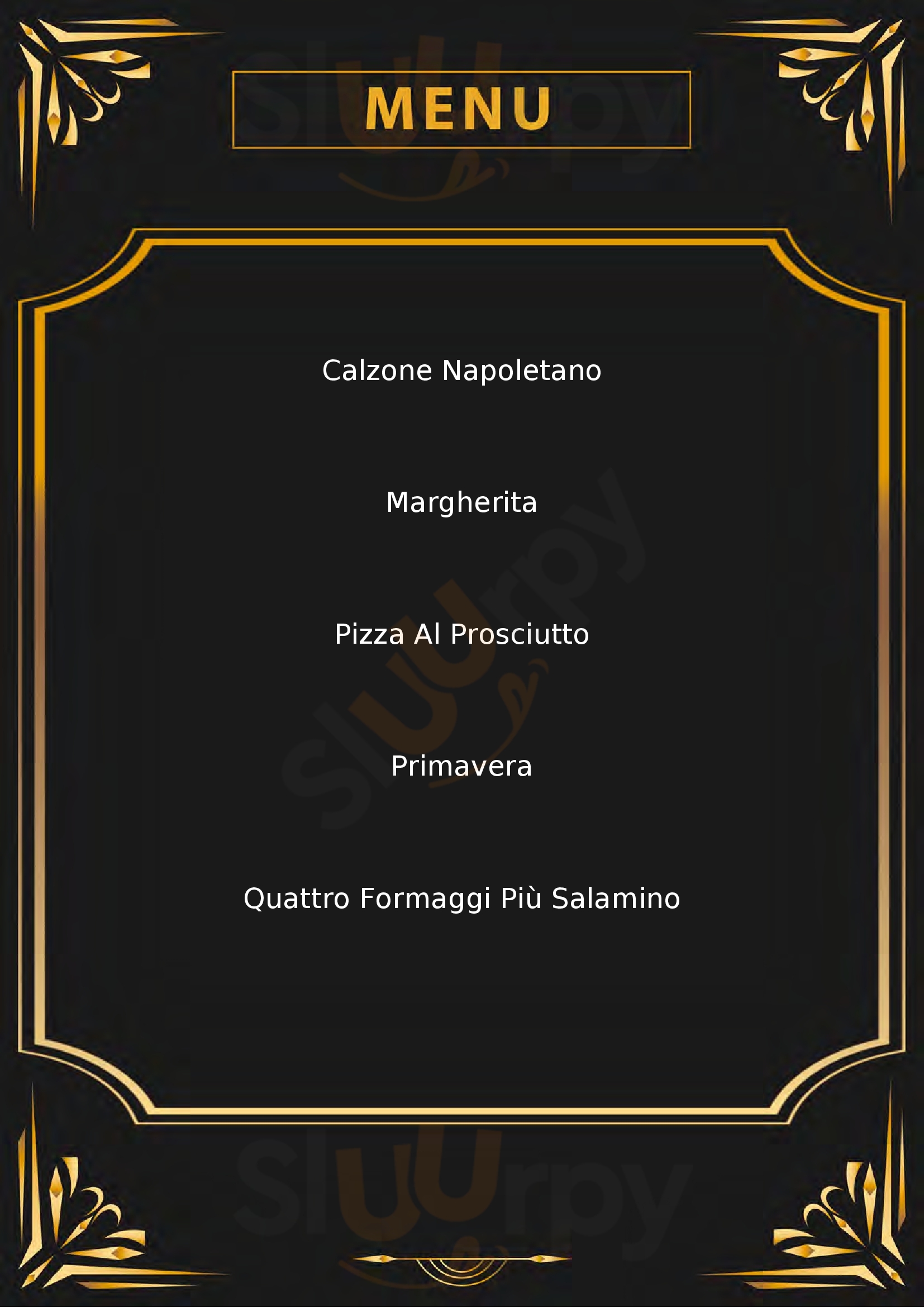 Pizzeria Al Quadrifoglio Udine menù 1 pagina