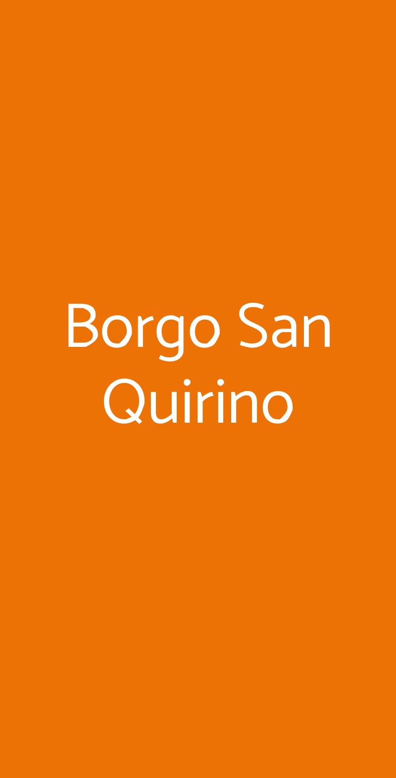Borgo San Quirino Trieste menù 1 pagina