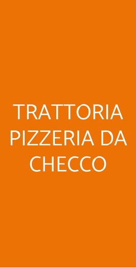 Trattoria Pizzeria Da Checco, Udine