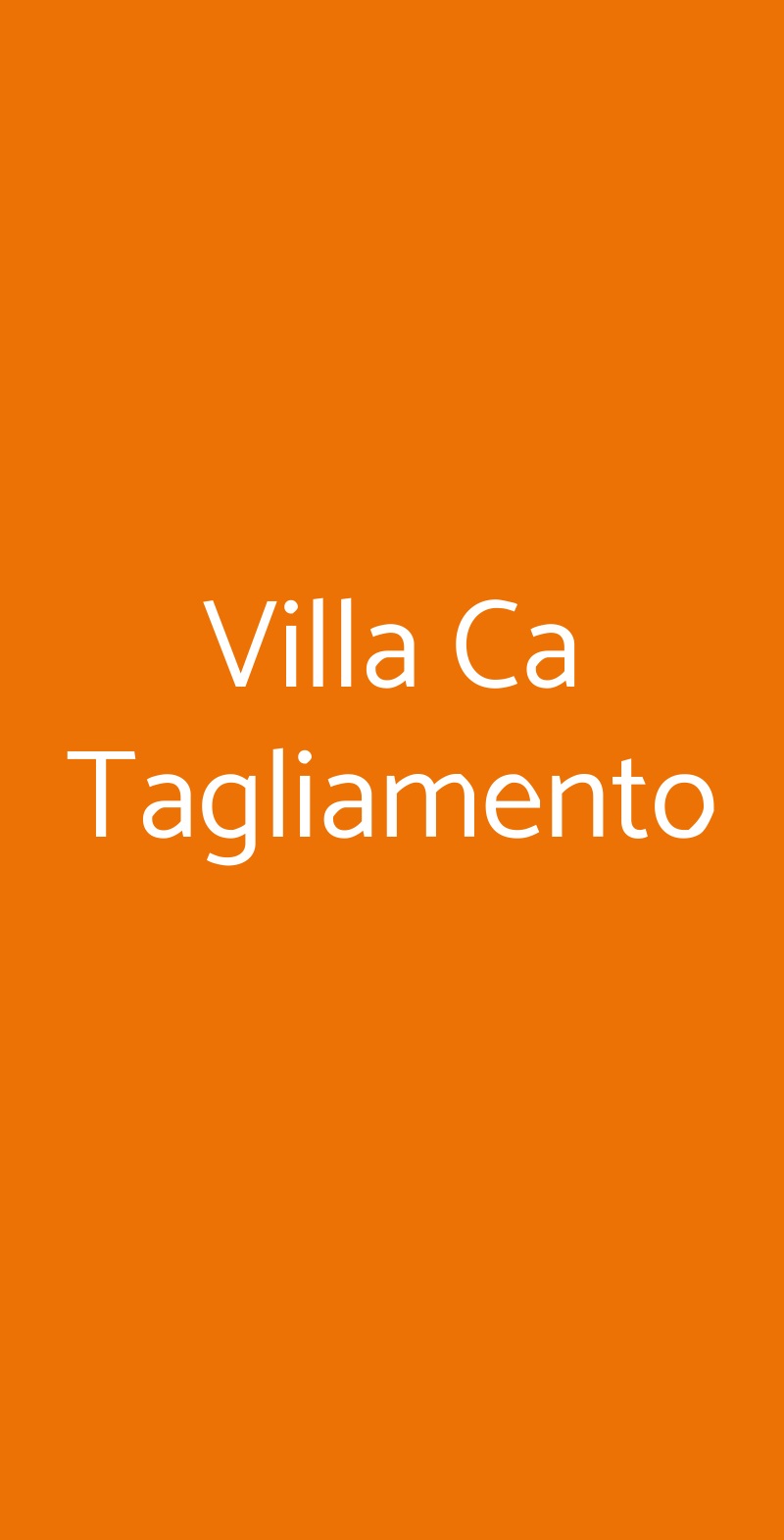 Villa Ca Tagliamento Lignano Sabbiadoro menù 1 pagina