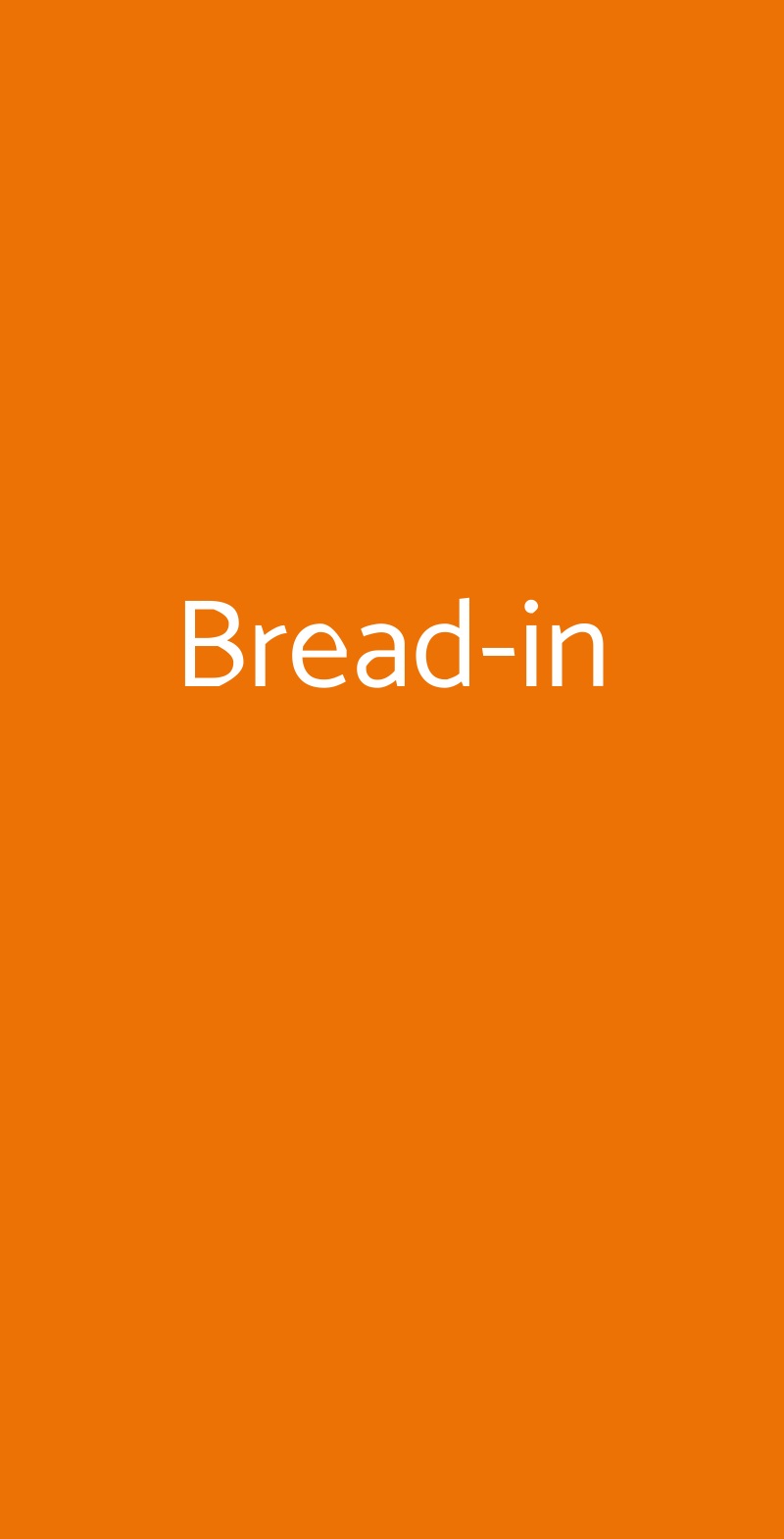 Bread-in Roma menù 1 pagina