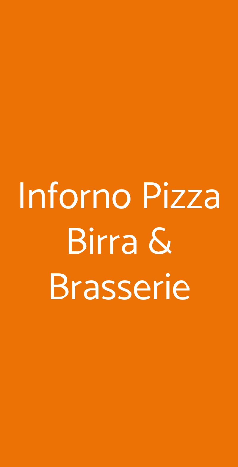 Inforno Pizza Birra & Brasserie Lido di Ostia menù 1 pagina