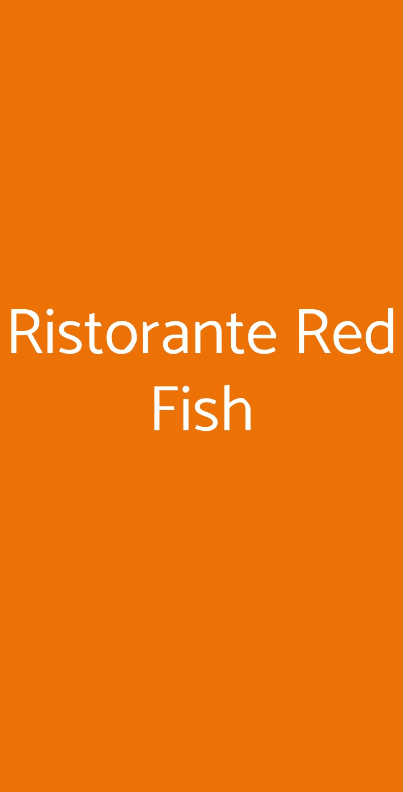 Ristorante Red Fish Lido di Ostia menù 1 pagina