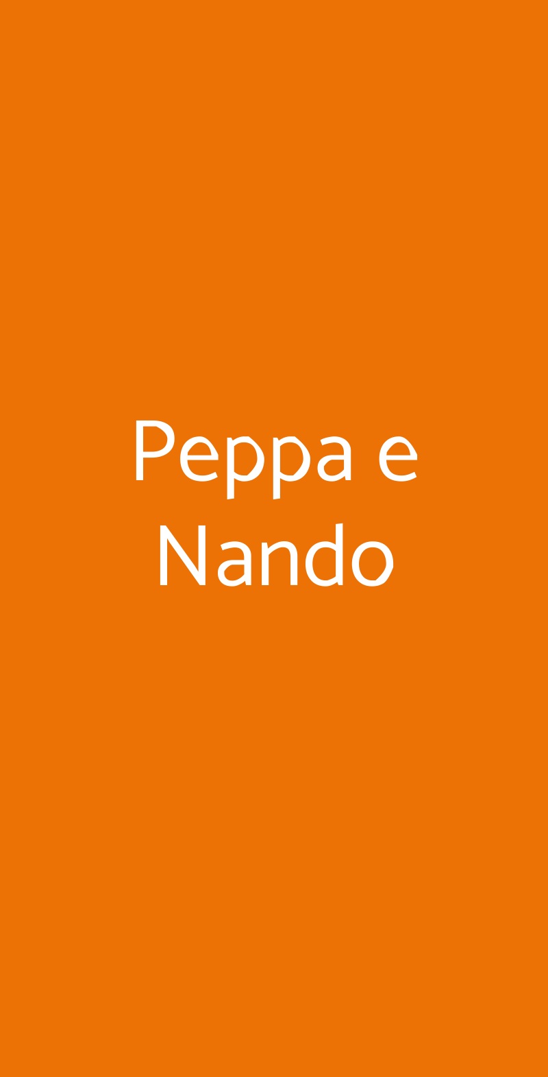 Peppa e Nando Grottaferrata menù 1 pagina