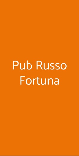 Pub Russo Fortuna, Roma