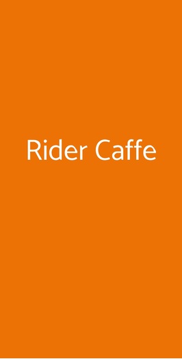 Rider Caffe, Lido di Ostia