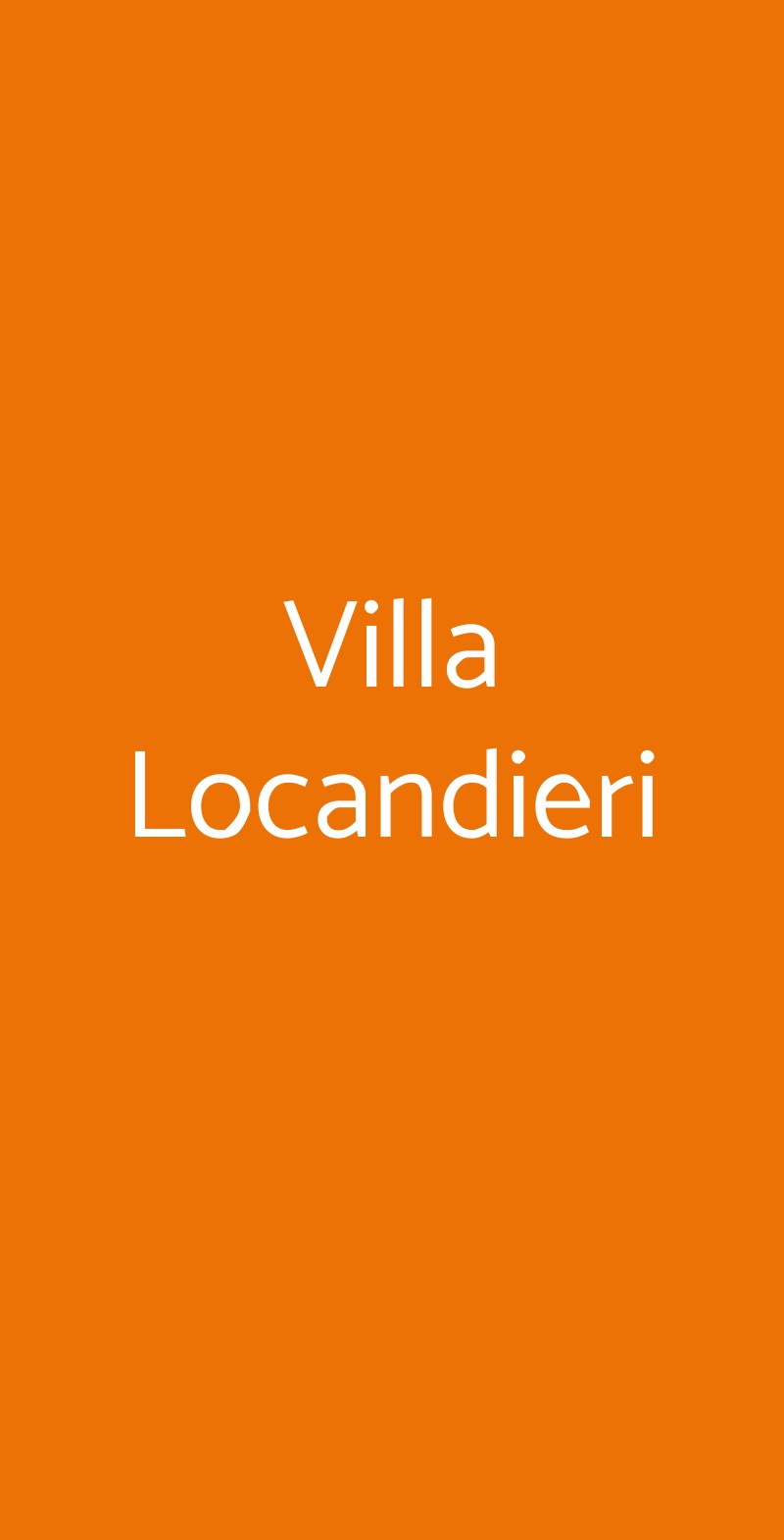 Villa Locandieri Grottaferrata menù 1 pagina