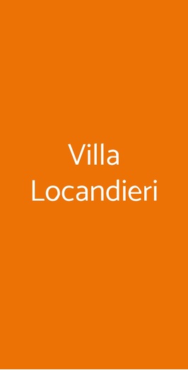 Villa Locandieri, Grottaferrata