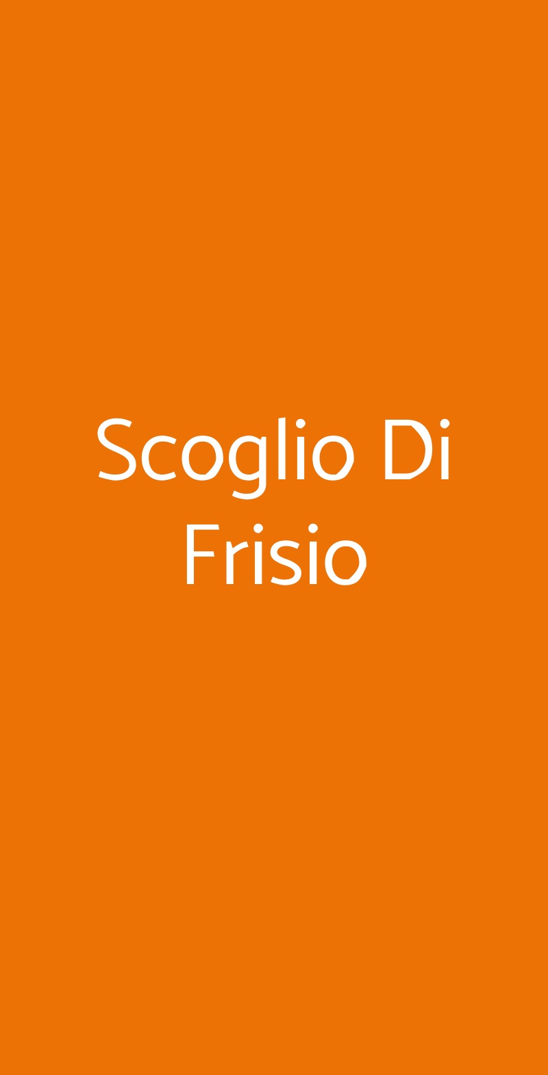 Scoglio Di Frisio Roma menù 1 pagina