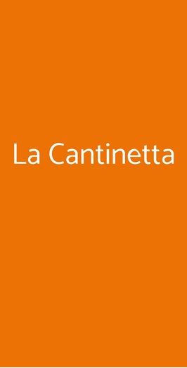 La Cantinetta, Roma