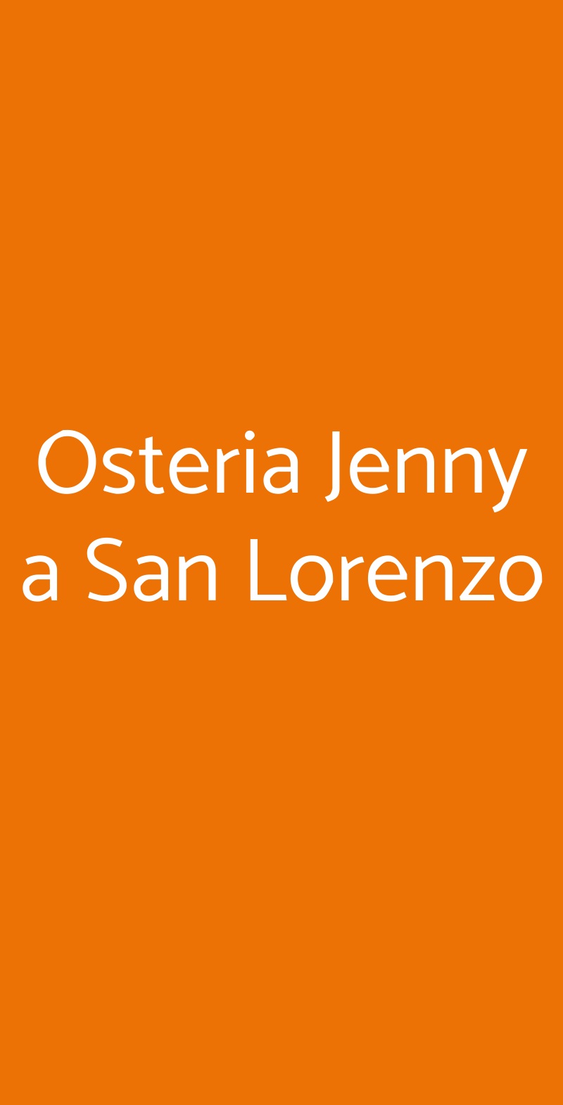 Osteria Jenny a San Lorenzo Roma menù 1 pagina