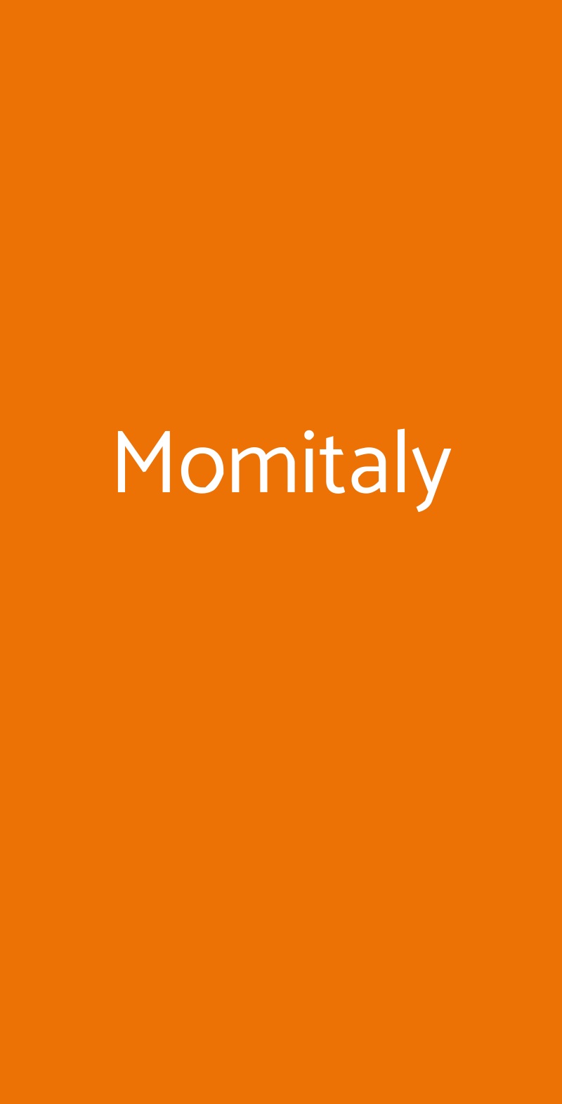 Momitaly Roma menù 1 pagina