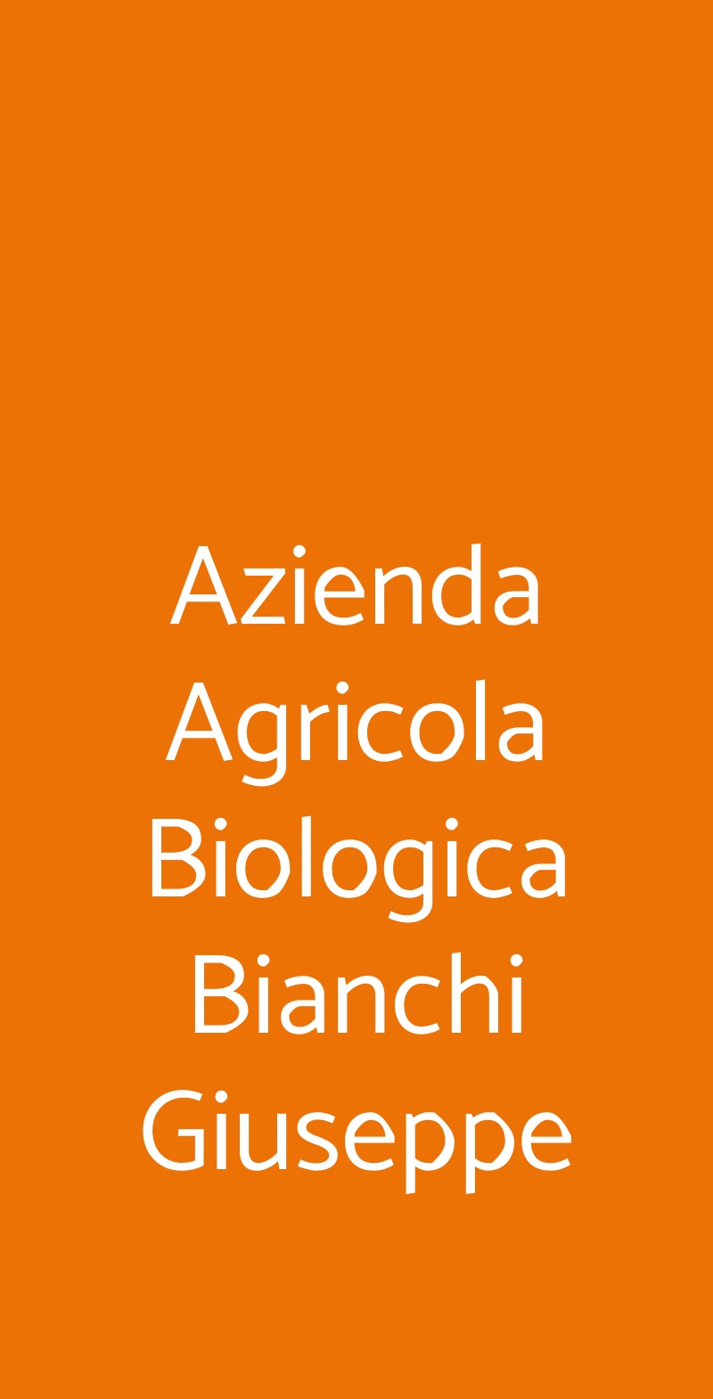Azienda Agricola Biologica Bianchi Giuseppe Sizzano menù 1 pagina