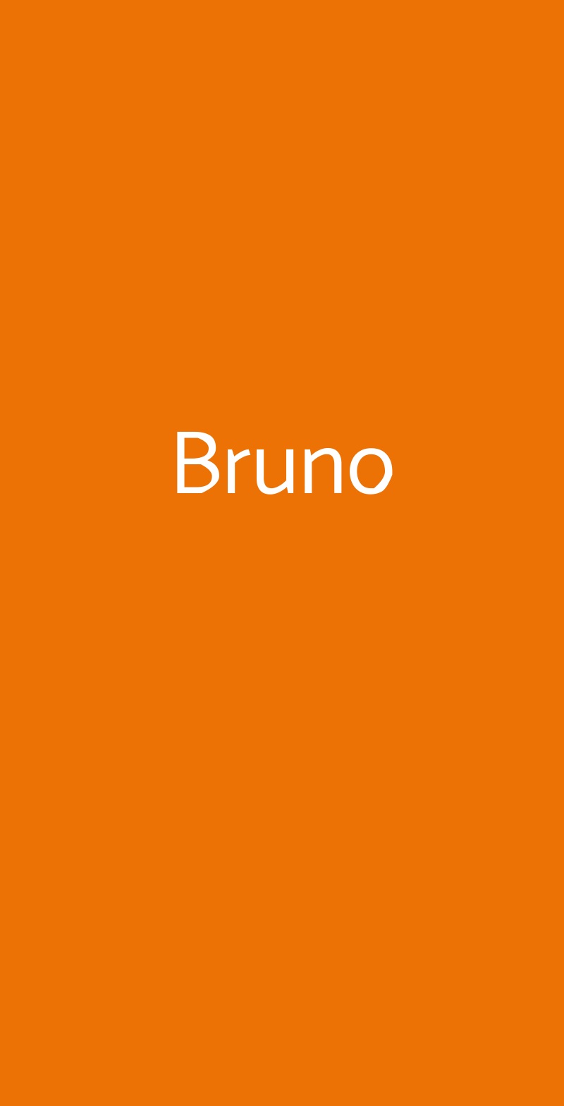Bruno Roma menù 1 pagina