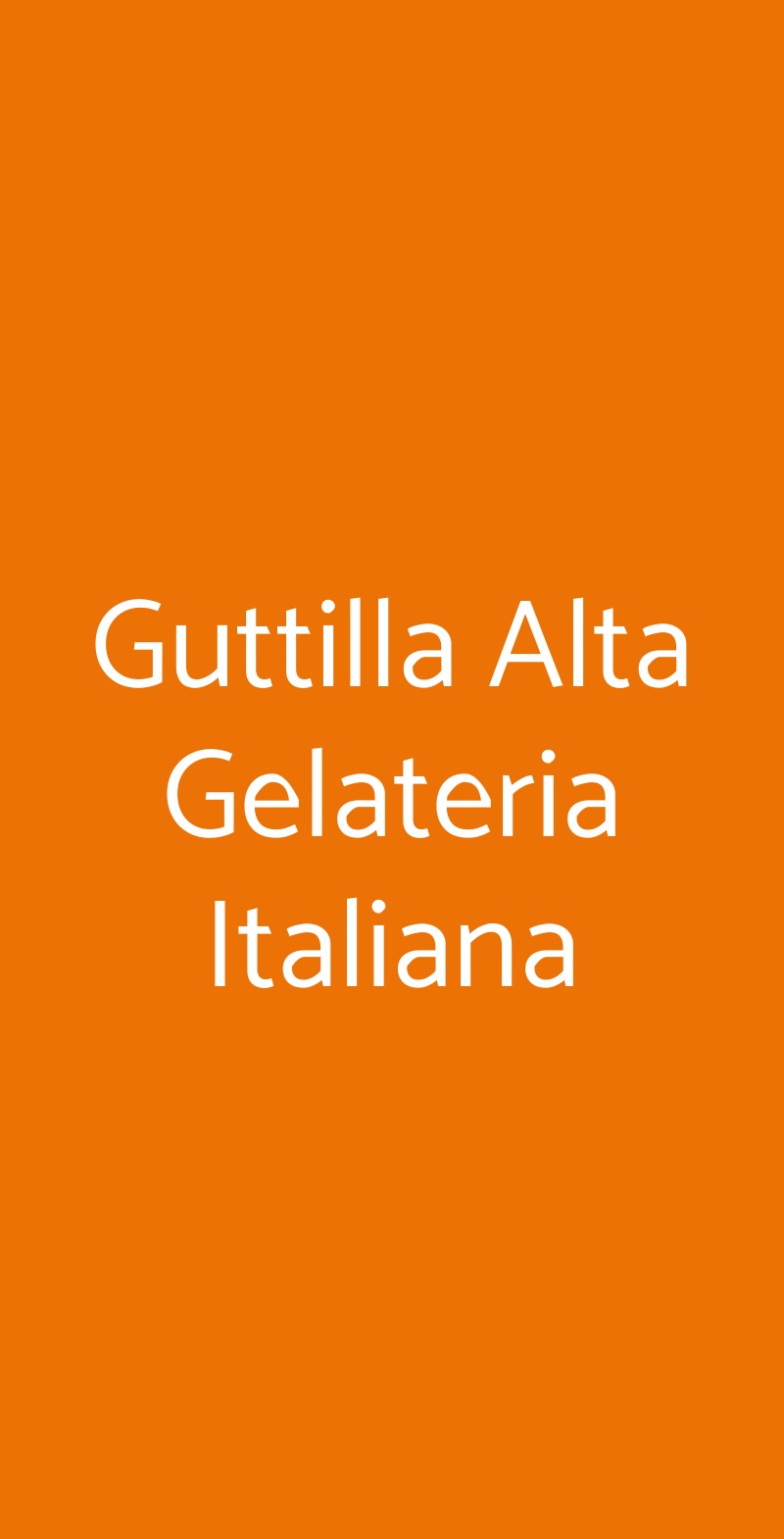 Guttilla Alta Gelateria Italiana Roma menù 1 pagina