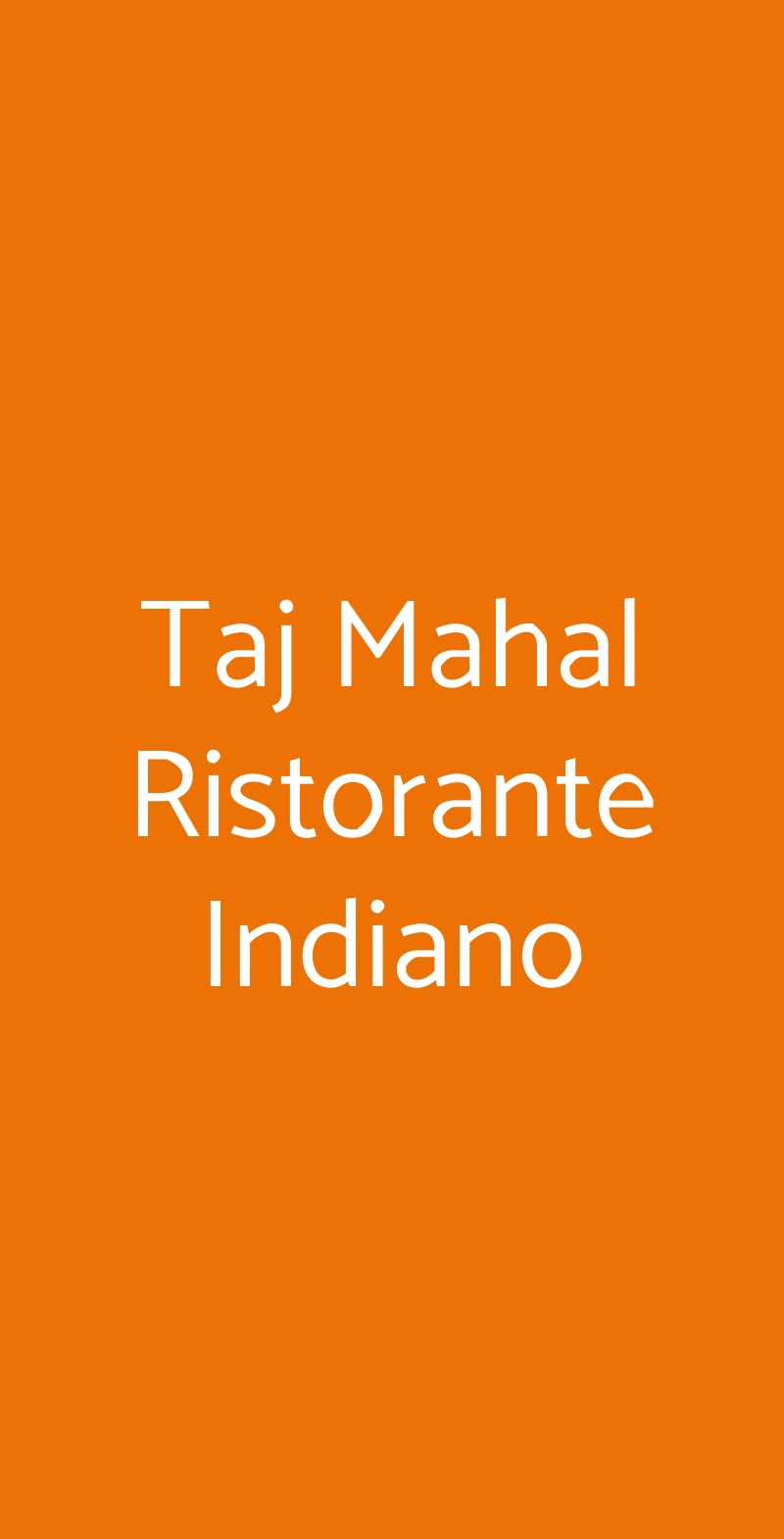 Taj Mahal Ristorante Indiano, Roma