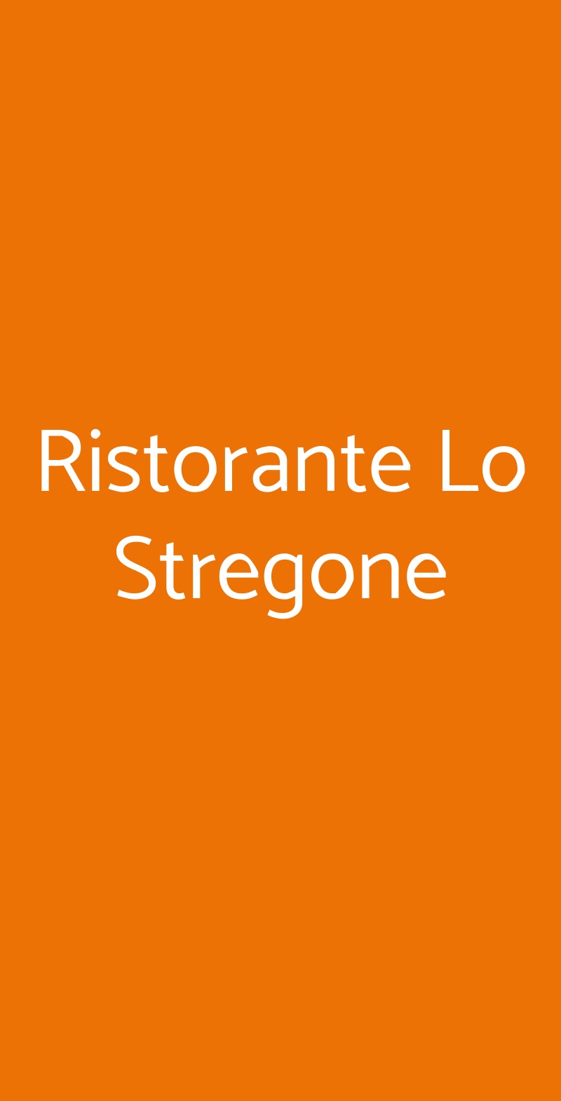 Ristorante Lo Stregone Roma menù 1 pagina