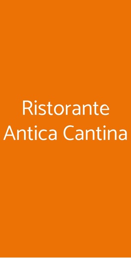 Ristorante Antica Cantina, Valmontone