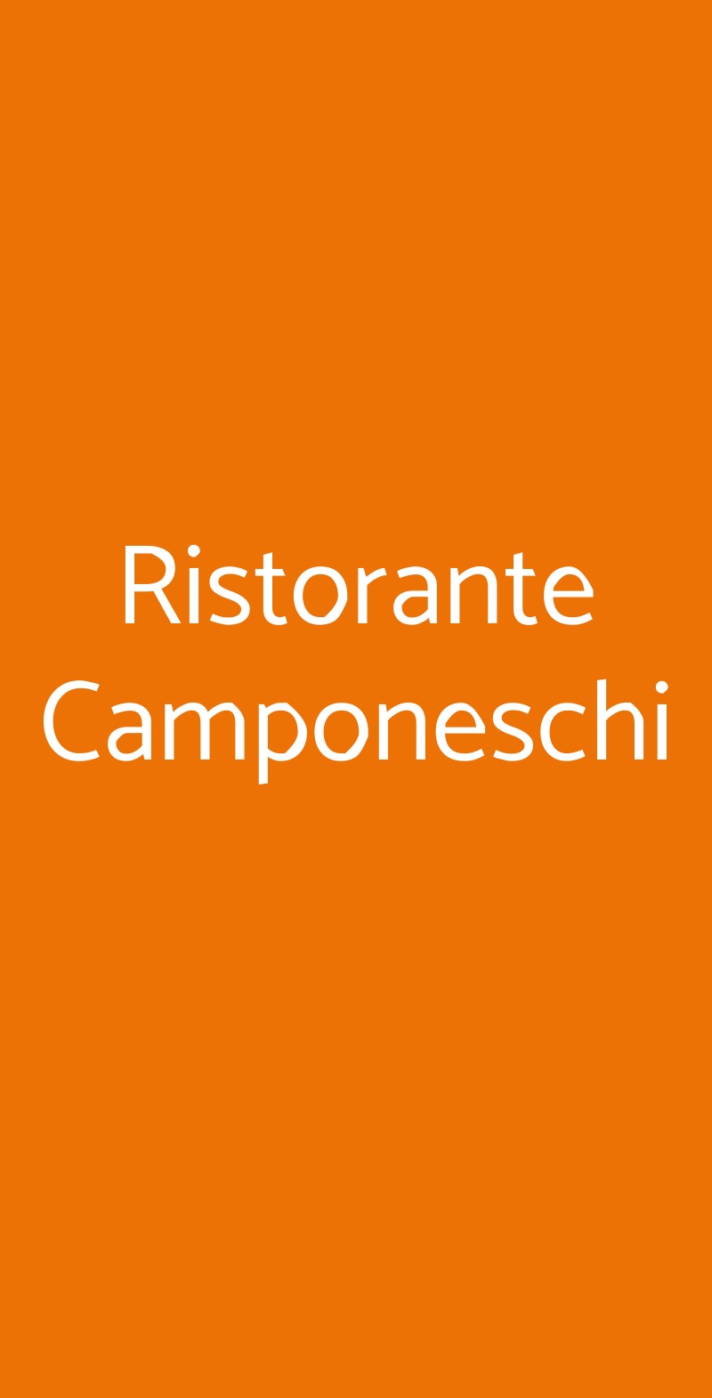 Ristorante Camponeschi Roma menù 1 pagina