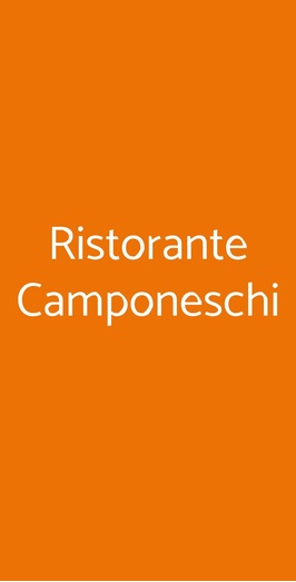 Ristorante Camponeschi, Roma
