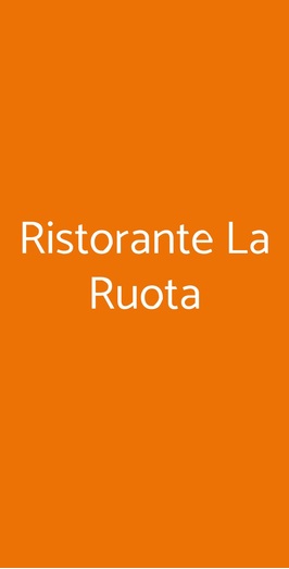 Ristorante La Ruota, Roma
