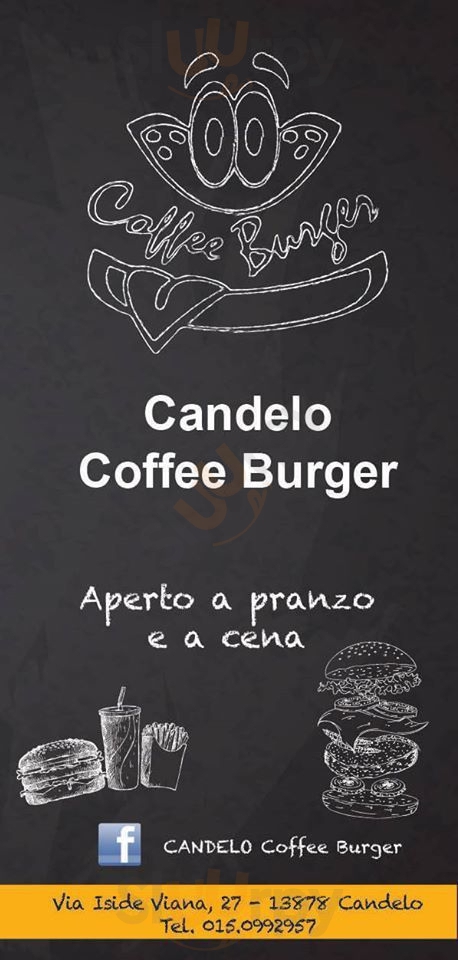 Candelo Coffee Burger Candelo menù 1 pagina