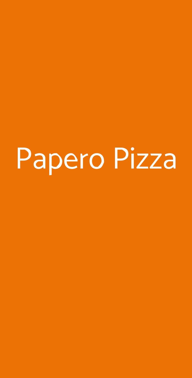Papero Pizza Fiumicino menù 1 pagina