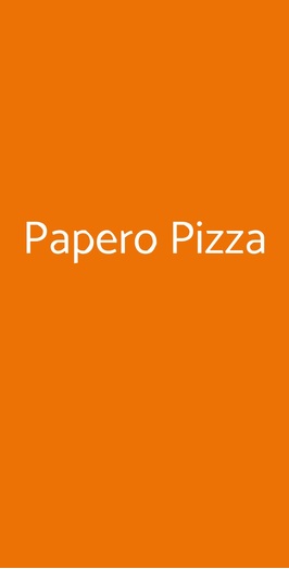 Papero Pizza, Fiumicino